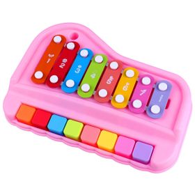 2 in 1 Piano Xylophone Educational Toy Musical Instrument for Kids ...