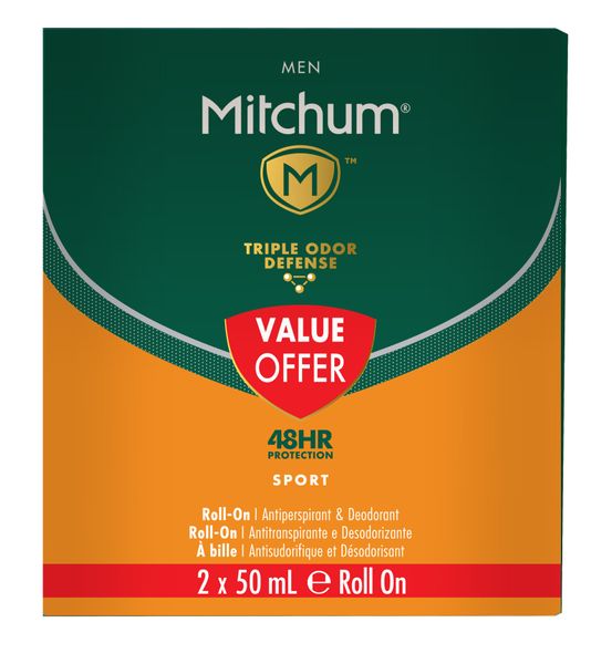 Mitchum Men's Roll-On Sport Value Pack