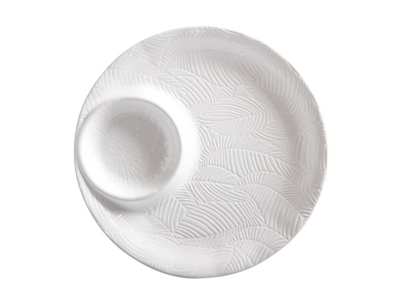 Maxwell and Williams Panama Round Platter with dip insert 32cm