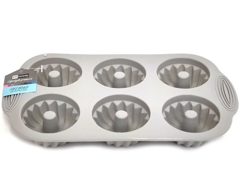 PH Home - Silicone Small Cake Mould 6.7cm Grey