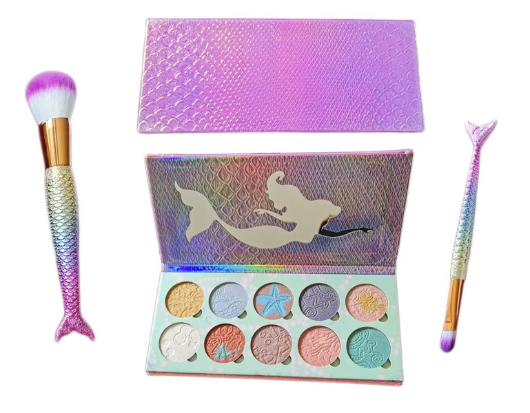 Mermaid Dreams Eye Shadow Makeup &amp; Brush Set
