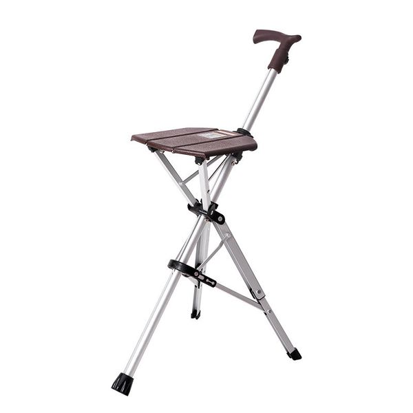 Brown Aluminum Folding Chair