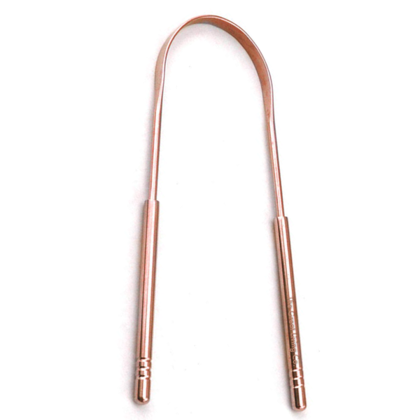 Ayurvedic Surgical Grade Stainless Steel Tongue Cleaner/Scraper-Rose Gold
