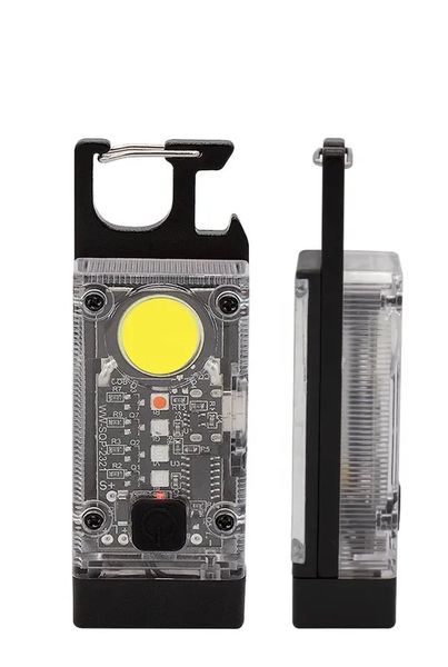 Aerbes Solar Powered Keychain Light with Carabiner