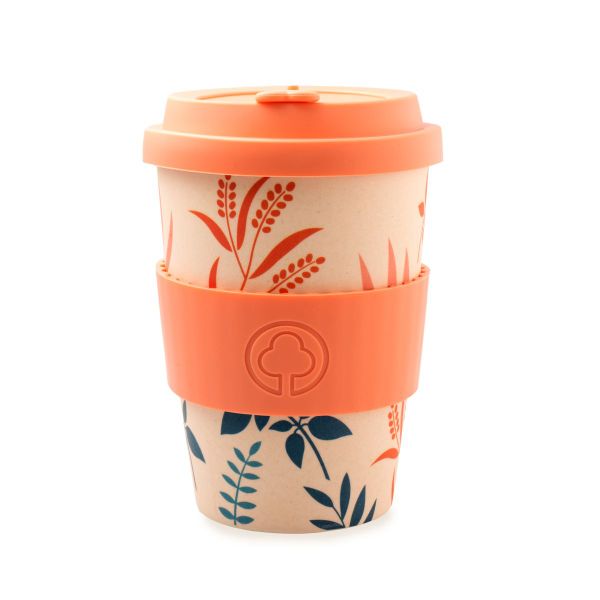 Bamboo Cup - 400ml - Flowers