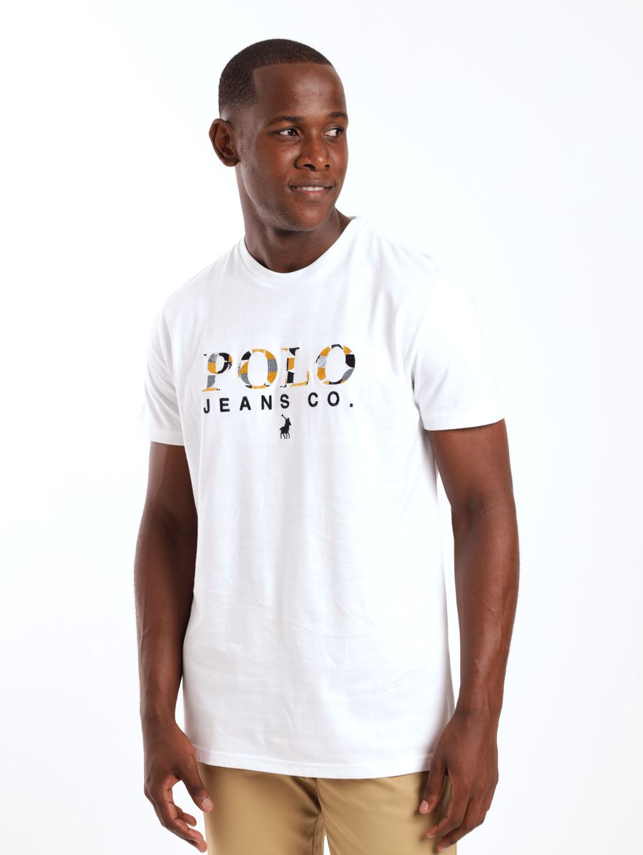 POLO - Crew Jeans PJC Logo ss Tee - White | Shop Today. Get it Tomorrow ...