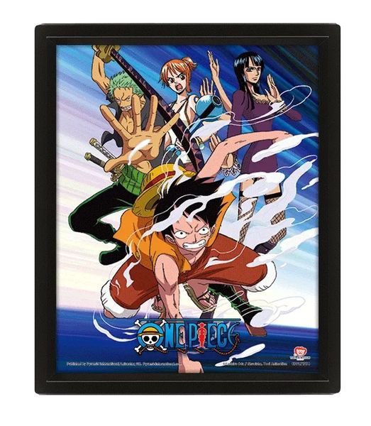 One Piece - Framed 3D Lenticular Poster (25cm x 20cm)