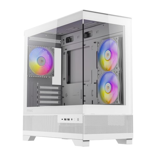 Antec CX500M RGB Micro-ATX/ITX ARGB Mini Tower Gaming Chassis - White