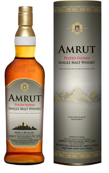 Amrut Peated Indian Single Malt Whisky - 750ml