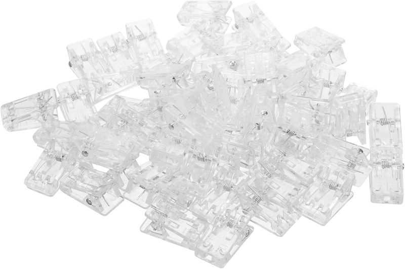60pcs Badge Multifunctional Spring Clips For Office And School Use