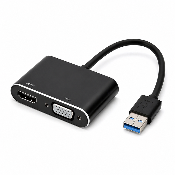 USB 3.0 To HDMI VGA Adapter USB / HDMI USB / VGA Adapter for 2 Monitors