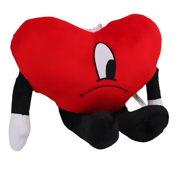 Cute Bad Bunny Red Plush Figurine Love Gift Valentines