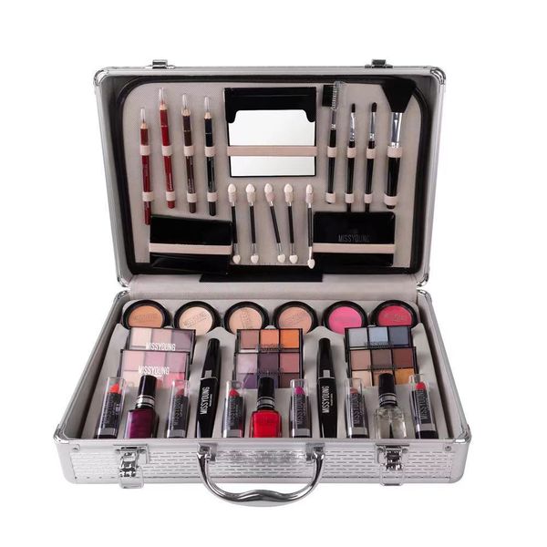 Professional Complete Makeup Palette set Kit - silver