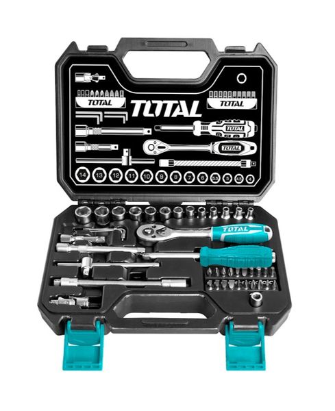 Total Tools 45Pcs 1/4" Industrial socket set