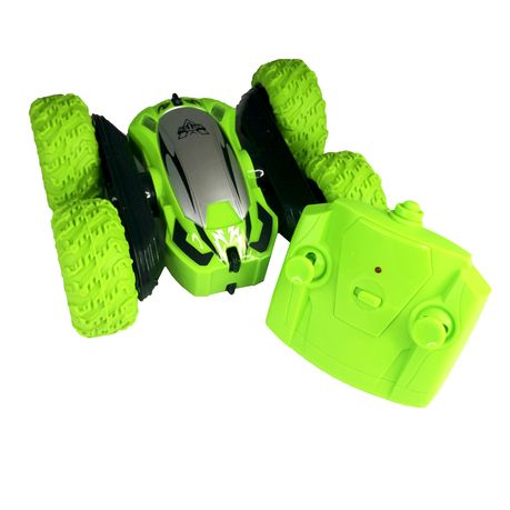 RC Stunt Spinning Toy Car para crianças, puxar para trás, rotação