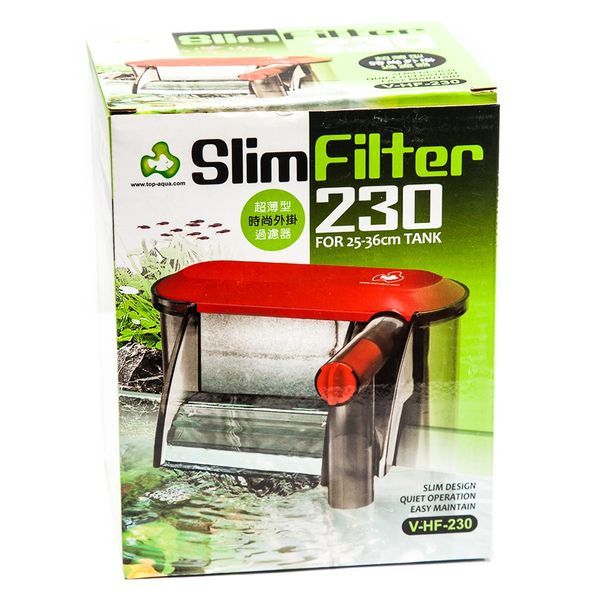 Top-Aqua Slim Hang on Filter 230L/H (25-36cm Tanks)