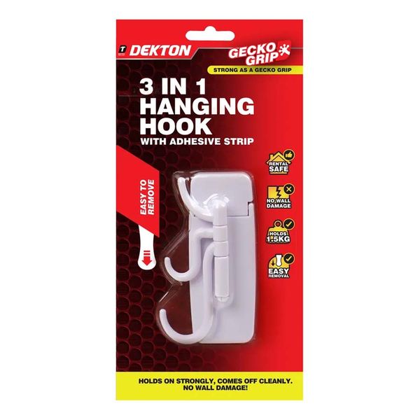 Dekton Gecko Grip 3 in 1 Hanging Hook