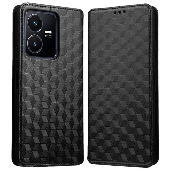 Flip Cover Compatible With Vivo Y22s Shockproof Leather Cover