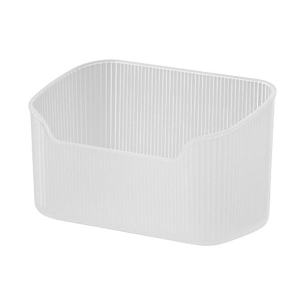 Large Cosmetic Storage Box - Transparent White