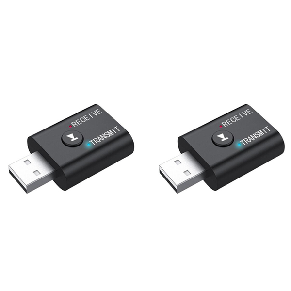 2-In-1 Usb Bluetooth Audio Transmitter Receiver Adapter For Tv Pc Car