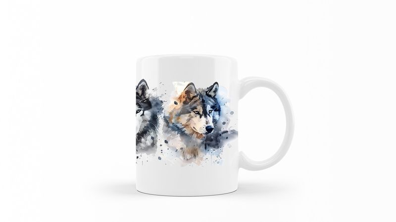 Siberian-Husky Printed Coffee Mug DSGN169