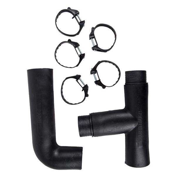 Double Bowl Rubber Sink Trap - 38 x 300mm - Bulk Pack of 3
