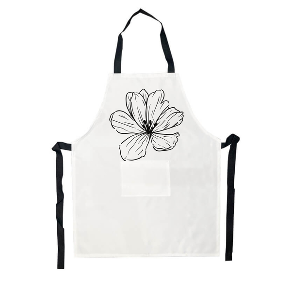 Amaryllis Flower Printed Apron
