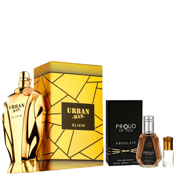 Urban Man Elixir EDP 100ml + Proud of you Absolute 50ml with Perfume Oil