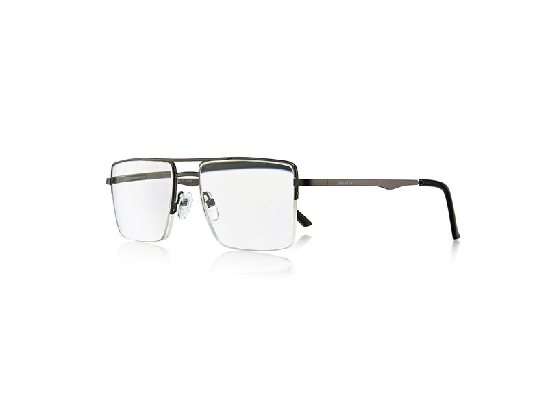 Brentoni Shiny nickle metal,matt blk end tips reading glass