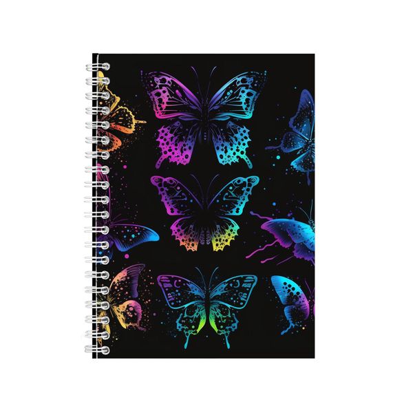 9 Butterflies Different Expression Notebook Gift Idea A4 Notepad Pad 70