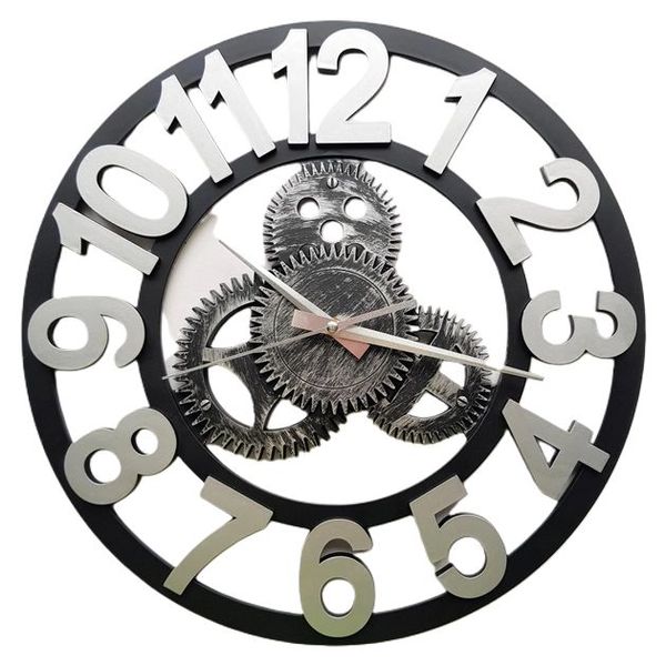 Dream world Vintage Round 4 Gear Wall Clock 40cm