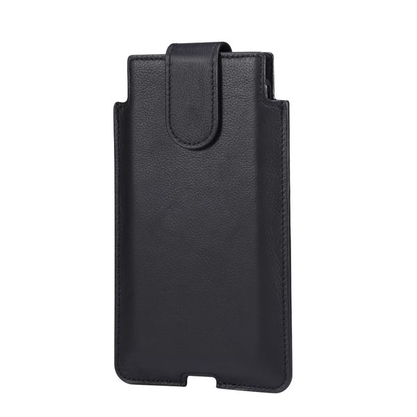 Leather Mobile Phone Leather Case Waist Bag For 7.2 inch and Below Phones