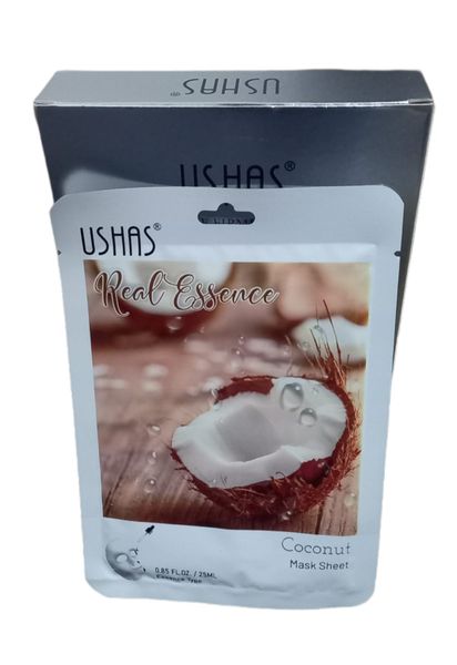 Ushas - Coconut Real Essence Mask Sheet Box of 10 Masks