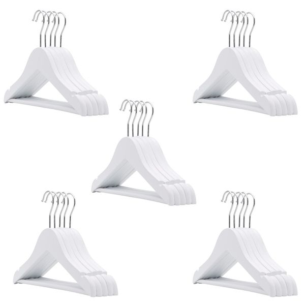 20 - Pieces White Hanger Set for Kids 32 x 1.2 cm.