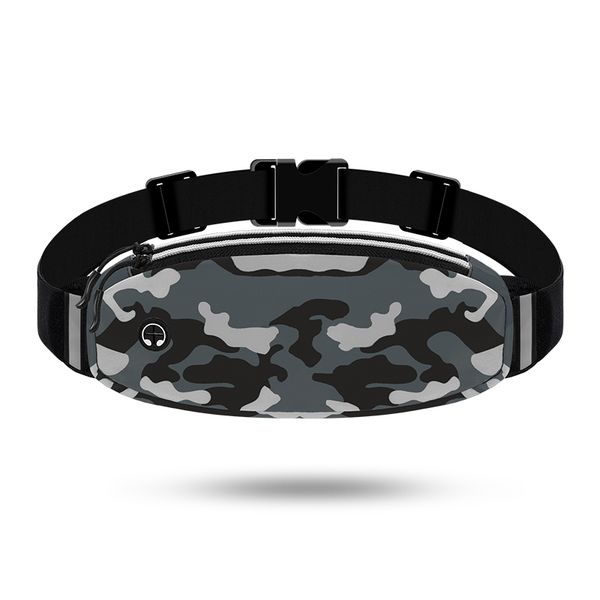 Running/Training Belt With Headphone Port and Adjustable Strap - Camouflage