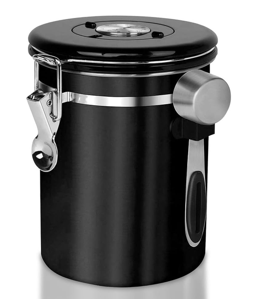 Coffee Canister, Airtight Coffee Container for Ground Coffee with Scoop