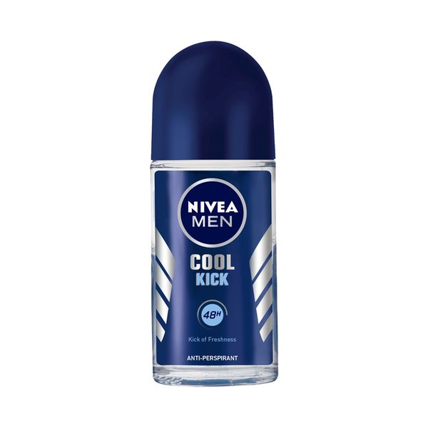 NIVEA MEN Cool Kick Anti-perspirant Roll-On Deodorant, 50ml