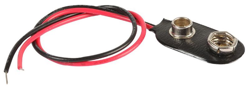 Multicomp Pro (MP000298) Battery Holder, Flexible, Snap On, 1 x PP3 (9V)
