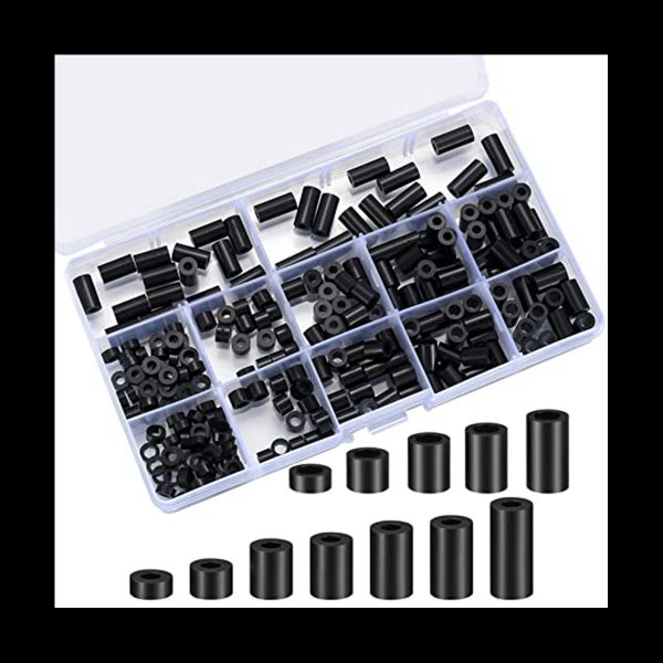 320Pcs Electrical Outlet Screws Spacers, Round Spacer Assortment Kit