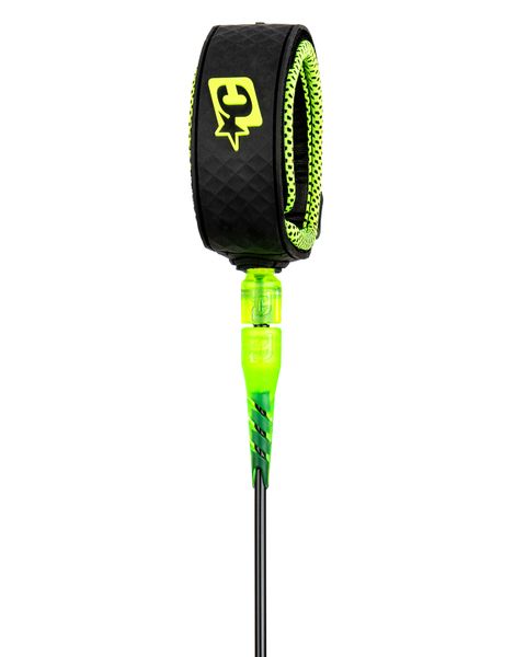 Creatures Grom Reliance Lite 5 Surfboard Leash - Black Lime
