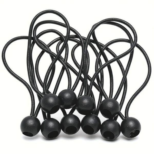 Heavy-Duty Bungee Ball Cords - (10 Pack)