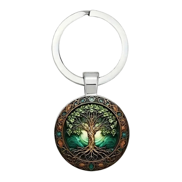 Vintage Tree of Life Keychain