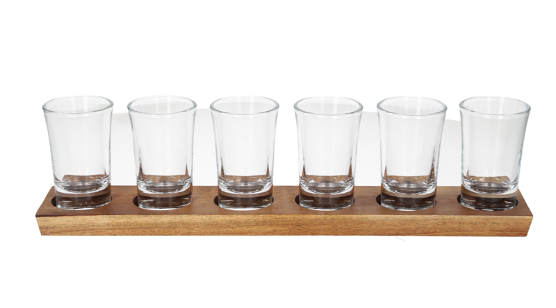 Danny Home Vodka Glasses and Serving Tray 7pcs