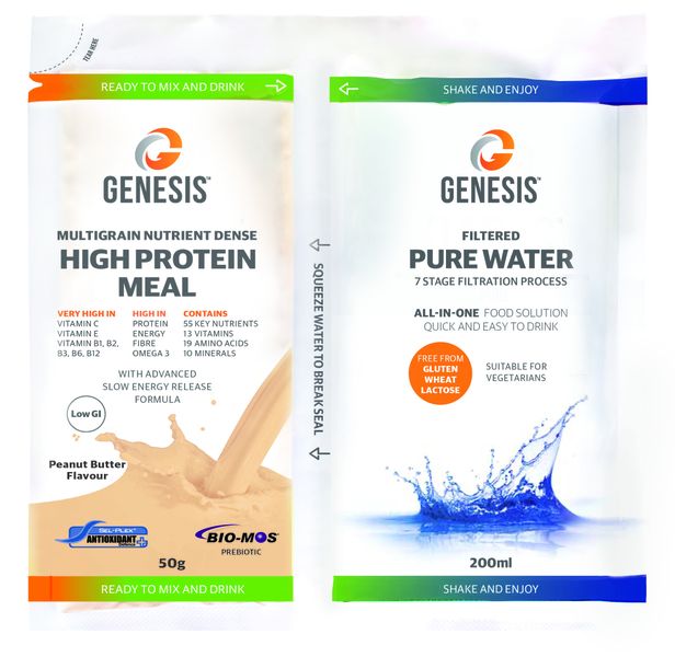 Dual Pouches - Genesis Peanut Butter Flavour Box (35 Sachets)
