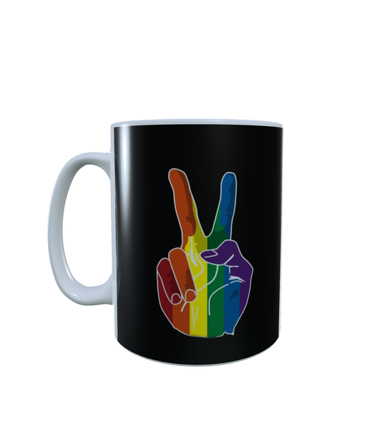 LGBTQ - Peace Rainbow - Aesthetic - Coffee Mug
