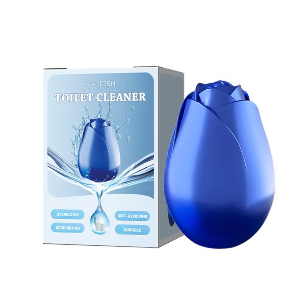 JUE-FISH Toilet Cleaner, Rose-Shaped, Stain Removal, Deodorizing