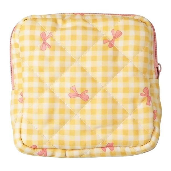 Heart Print Sanitary Napkins Storage Bag Portable Tampon Organizer