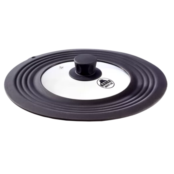 Black Silicone Round Universal Pot Lid - 18/20/22/24/26/28