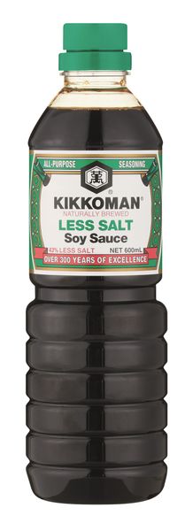 Kikkoman Soy Sauce Less Salt 600ml