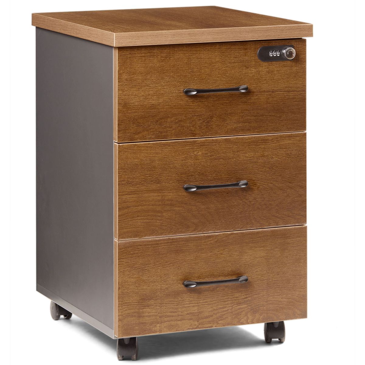 Chenshia 3-Drawer Rolling File Cabinet Under-Desk Storage Home and Office
